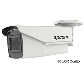 Bala TURBOHD 5 Megapixel / Lente Mot. 2.7 a 13.5 mm / 40 mts IR EXIR / dWDR / 4 Tecnologías (TVI / AHD / CVI / CVBS) / Exterior IP67