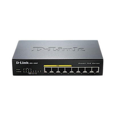Switch PoE Gigabit Ethernet No-Administrable de 8 puertos