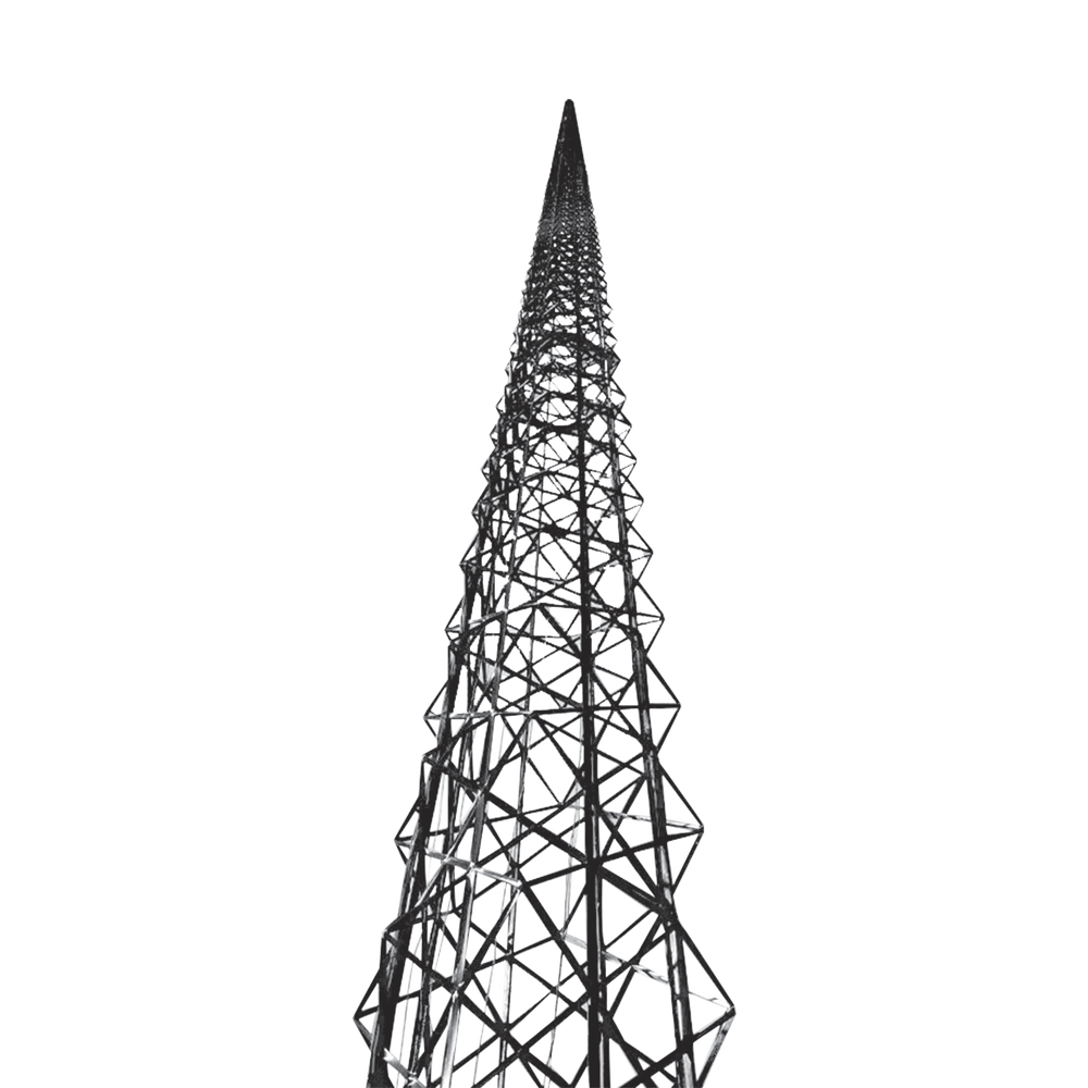 Torre de Fibra de Carbono 18.2 metros (60 pies) Autosoportada- ULTRA LIGERA.
