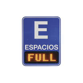 Pantalla para sistema de conteo de espacios de estacionamiento