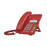 Teléfono IP soho color rojo para 2 lineas SIP voz HD y conferencia de 3 vías, PoE