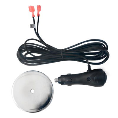 Kit de montaje magnético con cable de corriente y encendedor vehicular Kit de montaje magnético con cable de corriente y encendedor vehicular