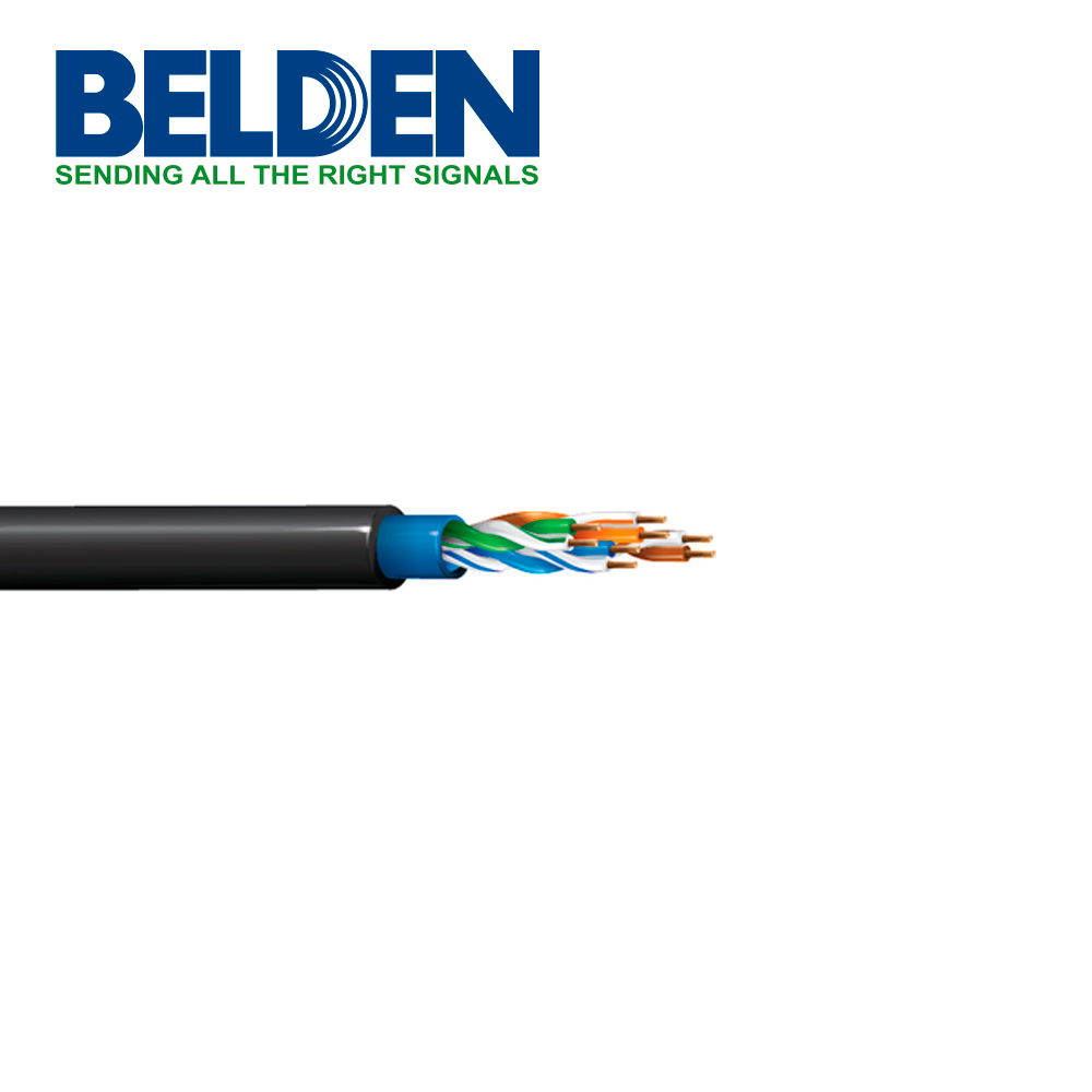 CABLE UTP CAT5E UTP SNAKE BELDEN 1305A B591000 FORRO PVC NEGRO 4 PARES 200 MHZ CALIBRE 24AWG 100% COBRE USO INTERIOR-EXTERIOR APTO PARA USO RUDO (ALTAMENTE FLEXIBLE) IDEAL PARA AMBIENTES NO CONTROLADOS BOBINA 1000 PIES 305 METROS CABLE UTP CAT5E UTP SNAKE BELDEN 1305A B591000 FORRO PVC NEGRO 4 PARES 200 MHZ CALIBRE 24AWG 100% COBRE USO INTERIOR-EXTERIOR APTO PARA USO RUDO (ALTAMENTE FLEXIBLE) IDEAL PARA AMBIENTES NO CONTROLADOS BOBINA 1000 PIES 305 METROS