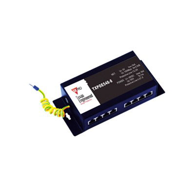 Protector PoE de 8 puertos para 10/100/1000 Mbps (Cat6) Protector PoE de 8 puertos para 10/100/1000 Mbps (Cat6)