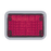 Luz perimetral LED roja 4x6 con bisel
