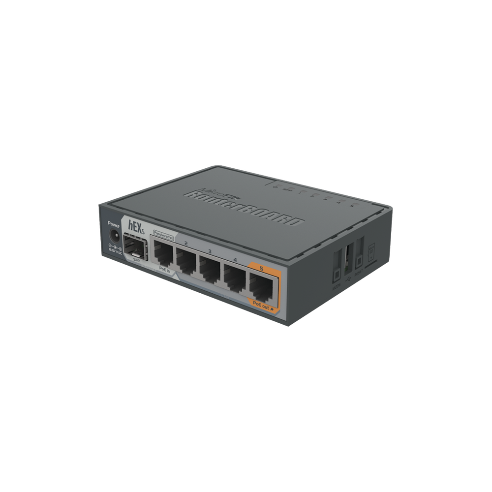MikroTik RouterBOARD hEX S - Router conmutador de 4 puertos - 1GbE - Puertos WAN: 2 -