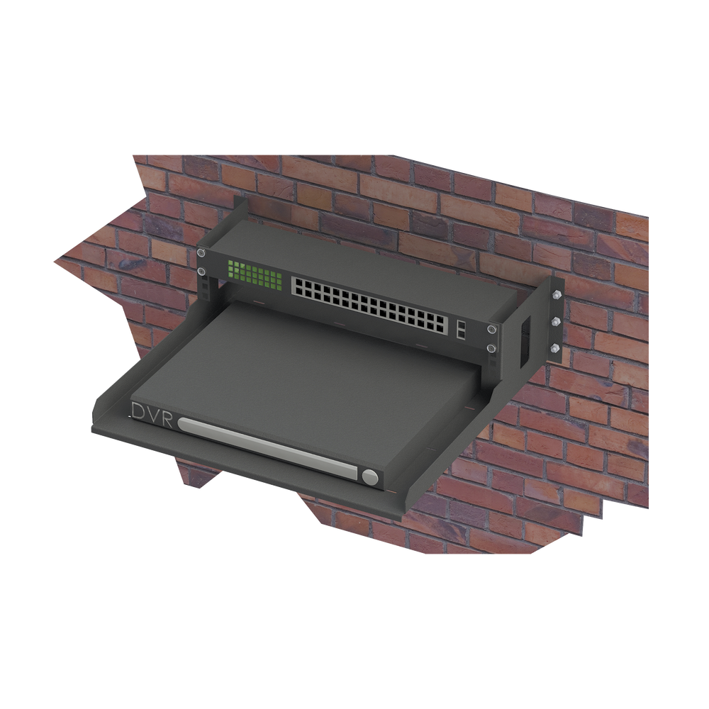 Rack Abierto de Montaje en Pared, de 19in, de 2 Unidades de Rack, con Charola de 460 mm de Profundidad