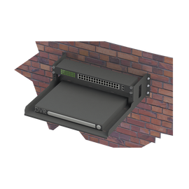 Rack Abierto de Montaje en Pared, de 19in, de 2 Unidades de Rack, con Charola de 460 mm de Profundidad