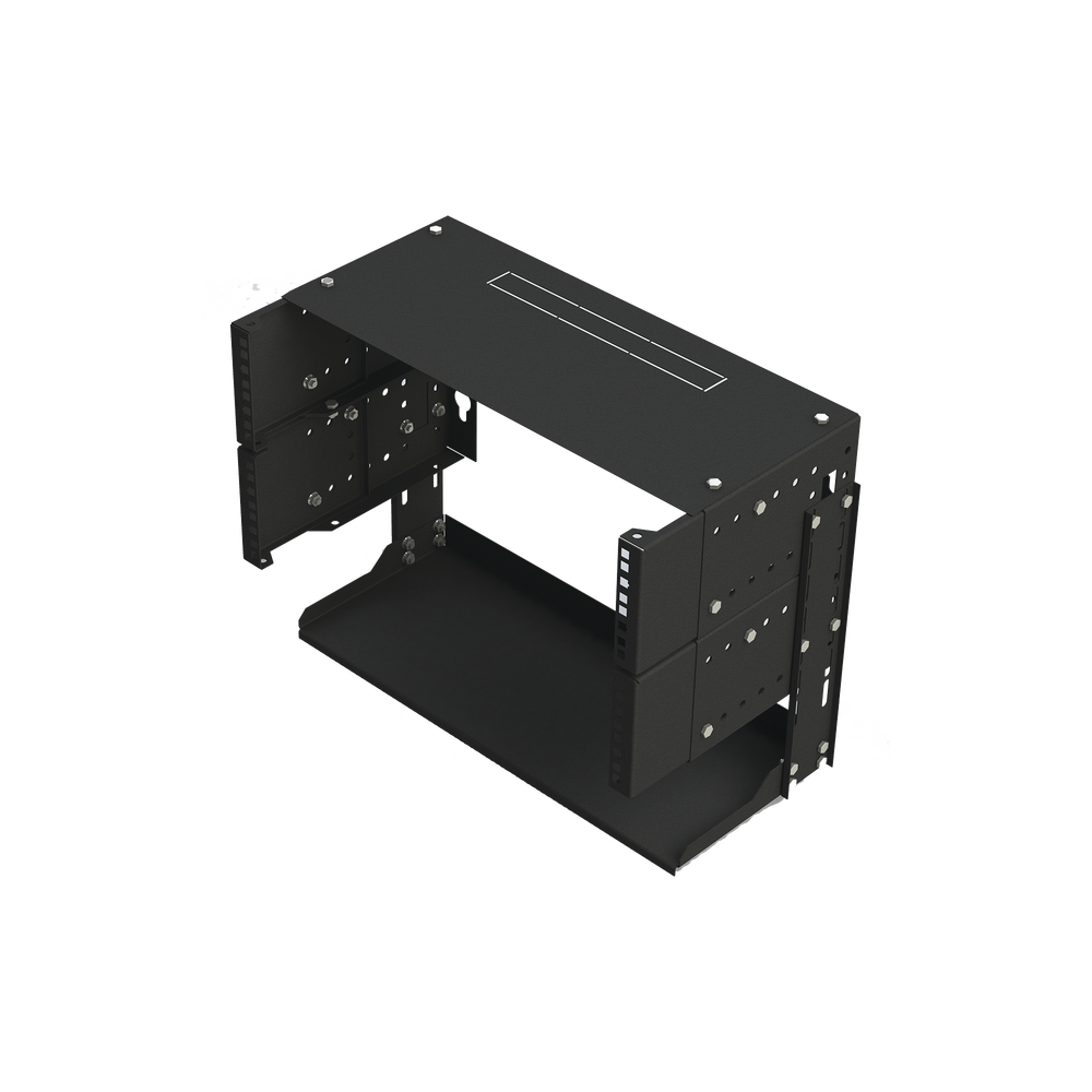 Rack Abierto de montaje en Pared, de 19in, 5 Unidades de rack, Profundidad Ajustable (8
