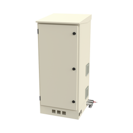 Gabinete de Piso para Exterior con Ventiladores y Termostato con Rack de 19