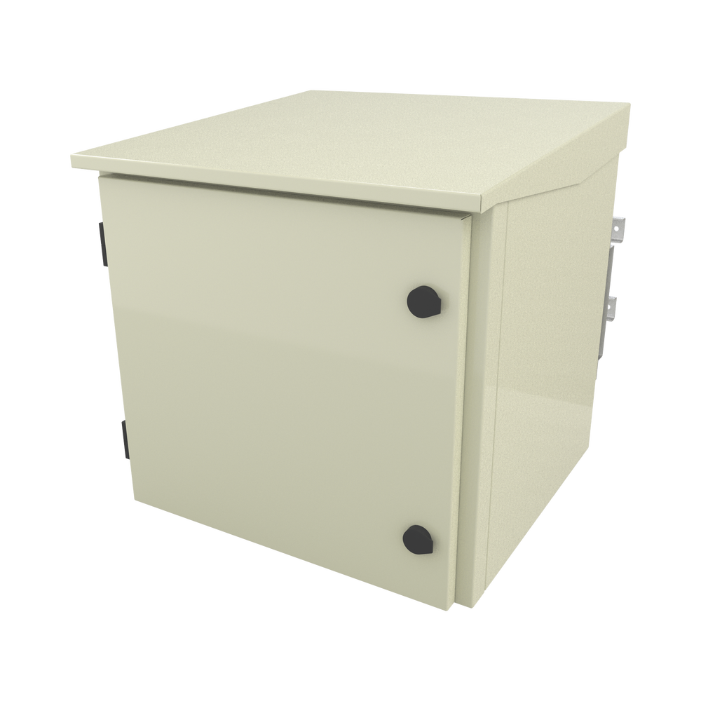 Gabinete para Poste/Torre/Pared de Exterior con Ventiladores y Termostato con Rack de 19