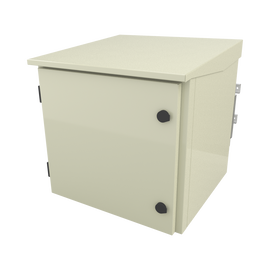 Gabinete para Poste/Torre/Pared de Exterior con Ventiladores y Termostato con Rack de 19
