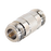 Adaptador Barril en Linea para 50 Ohm, de Conector N Hembra a N Hembra, Plata/ Oro/ Teflón.