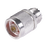 Adaptador en Línea, de Conector N Macho a UHF Hembra (SO-239), Plata/ Oro/ Teflón.
