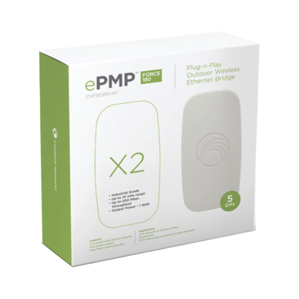 Bridge-In-a-Box Plug & Play Outdoor Wireless Point to Point Backhaul, pre-configured - C058900B072A