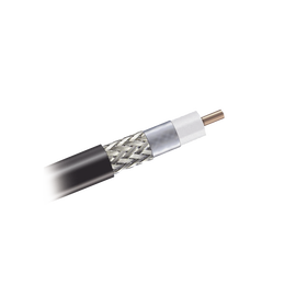 Cable coaxial 90% de blindaje, certificación RoHS, conductor de cobre revestido de aluminio, 50 Ohms, Carrete de 305 m