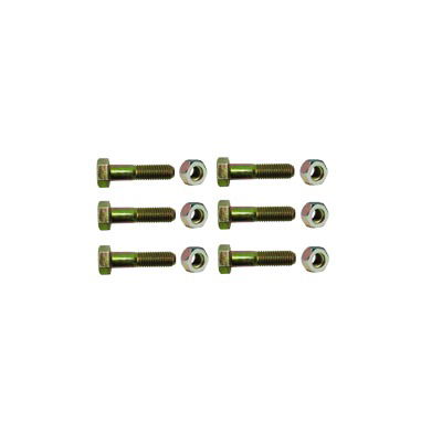 Paquete de 6 tornillos grado 5 y tuercas tropicalizadas 1/4 x 1-1/4 Paquete de 6 tornillos grado 5 y tuercas tropicalizadas 1/4 x 1-1/4
