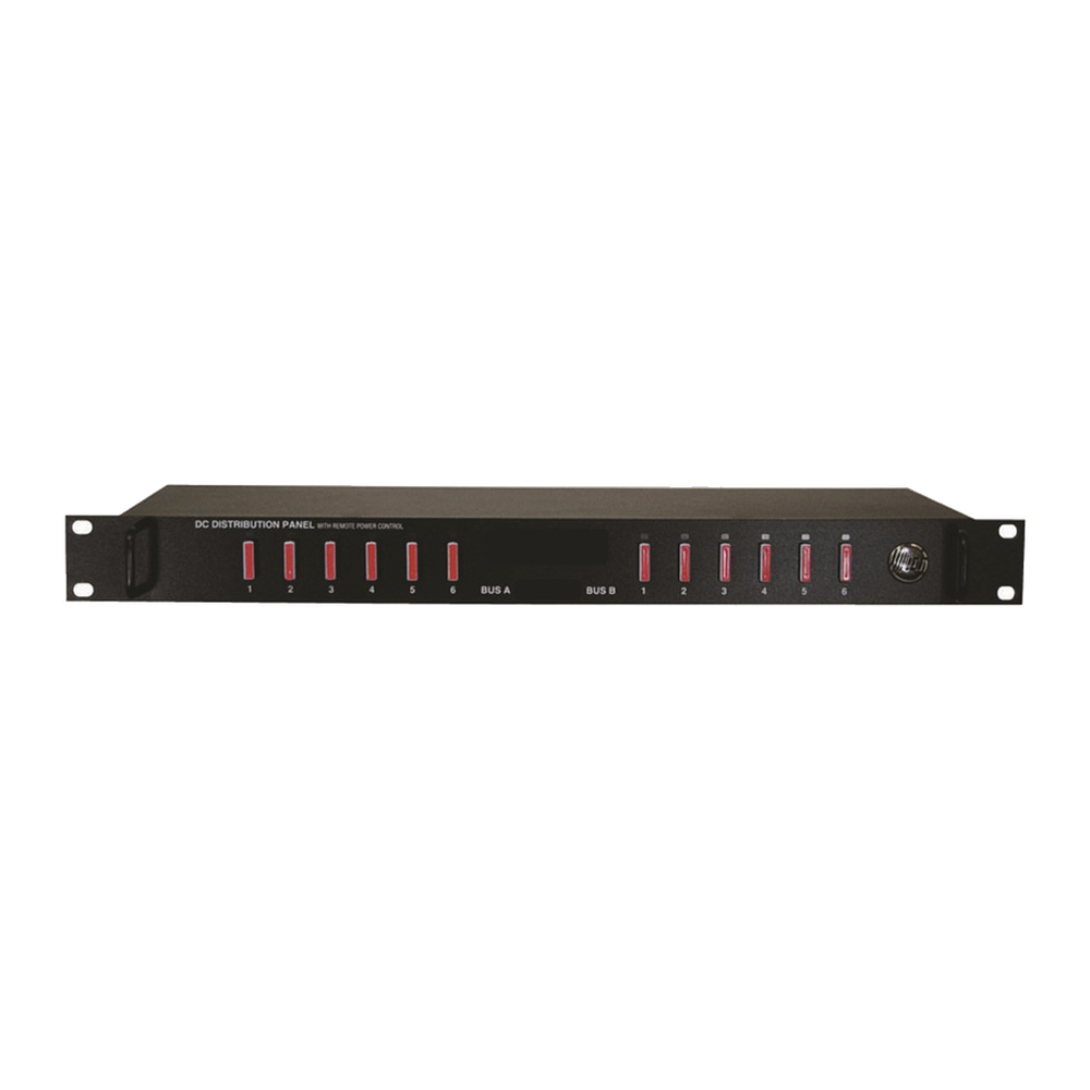 PDU Básico Administrable Doble Bus, 12 Salidas con fusible tipo ATO, Aplicaciones en 12, 24 y 48 VCD.