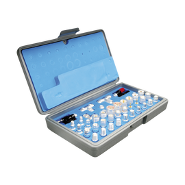 Kit Universal de Adaptadores UNIDAPT de 43 piezas en estuche, esponja y ziper.