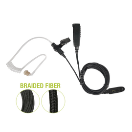 Micrófono De Solapa de 2 Cables De Fibra Trenzada Serie SPM2300BF Con Conector MOTOROLA EX500/600, GP328/338/344/388, PRO51 y ELITE