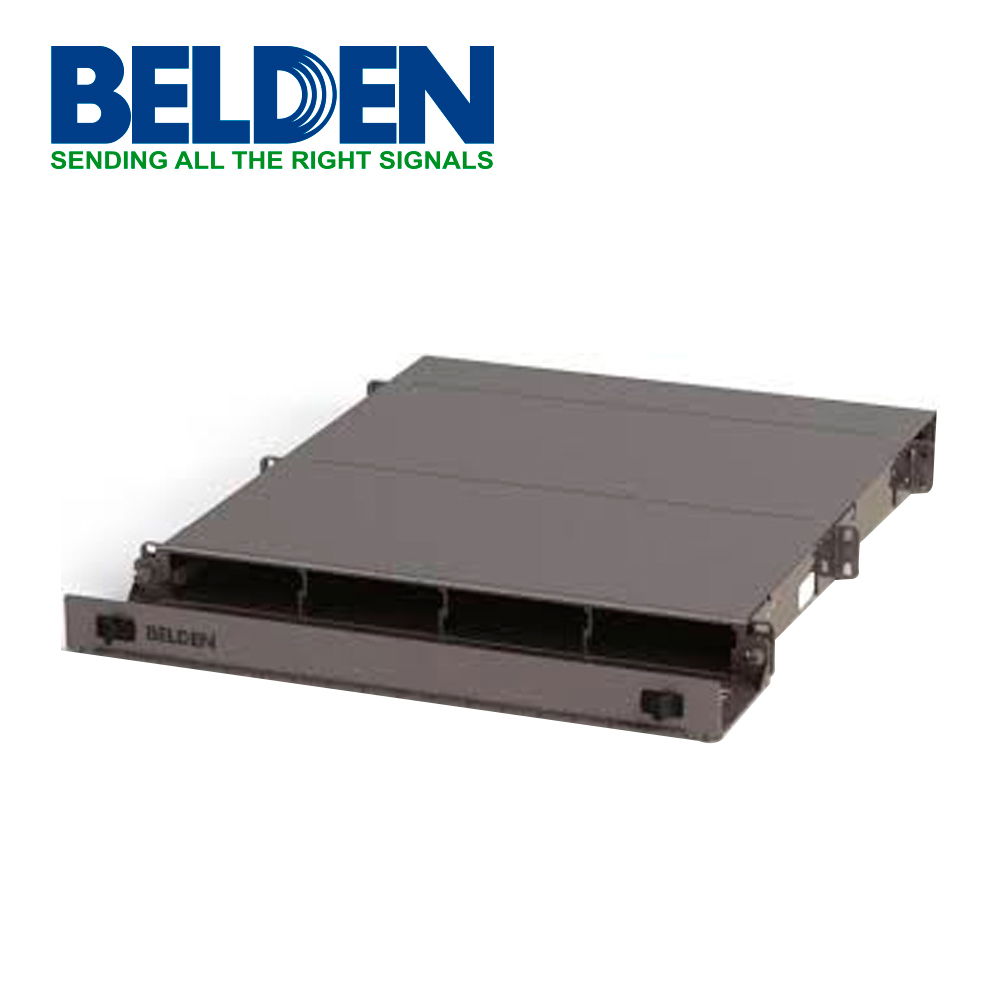 CHAROLA FIBRA ÓPTICA BELDEN AX104681 ALTA DENSIDAD P/4 ADAPTADORES VACIA TITANIO CHAROLA FIBRA ÓPTICA BELDEN AX104681 ALTA DENSIDAD P/4 ADAPTADORES VACIA TITANIO