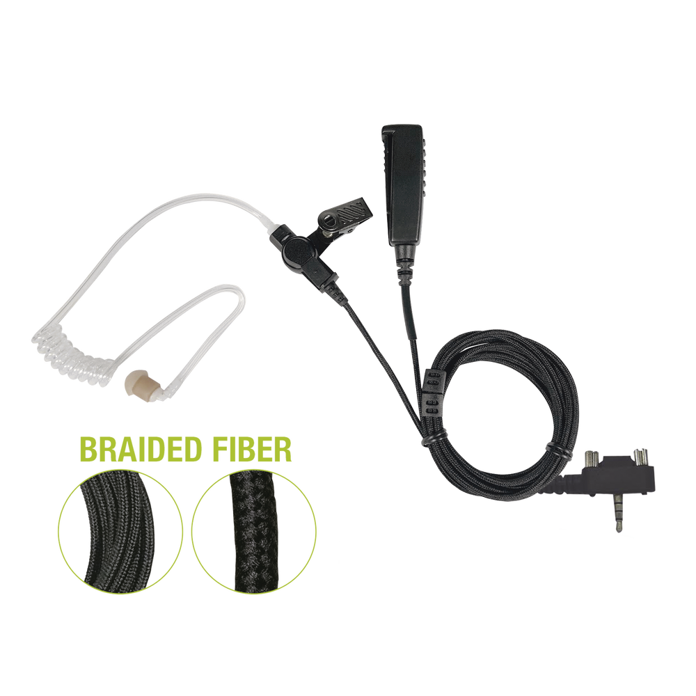 Micrófono De Solapa de 2 Cables De Fibra Trenzada Serie SPM2300BF Para VERTEX VX-160/180/210/230/231/350/351/354/400/410/417/420/424/427