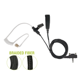 Micrófono De Solapa de 2 Cables De Fibra Trenzada Serie SPM2300BF Para VERTEX VX-160/180/210/230/231/350/351/354/400/410/417/420/424/427