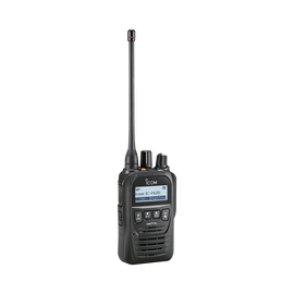 Portable digital radio with 512 channels, 400-470MHz, submersible, Bluetooth built-in. Supplied with Battery, Belt Clip, Charger, and Antenna