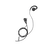 Micrófono de solapa con audífono ajustable al oído para HYT TC-610P/TC-780
