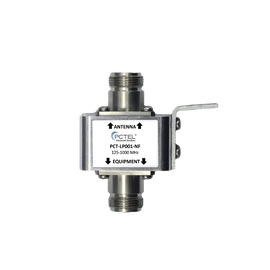 Protector Coaxial con ceja frontal, conectores N hembra
