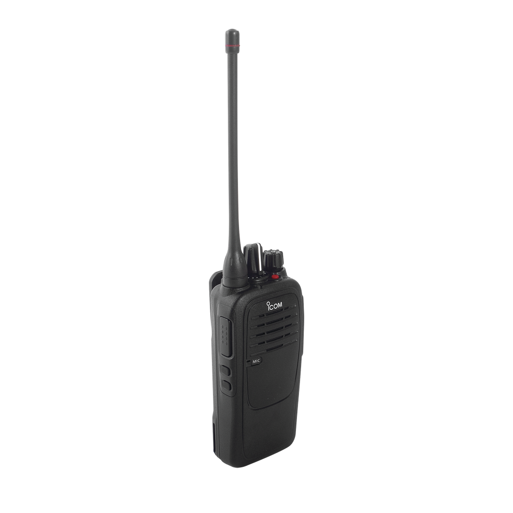 Analog Radio, (N) 12.5kHz, 4W, 16 Channels, IP67 Submersible 450-512MHz. Supplied with Battery, Belt Clip, Charger, and Antenna