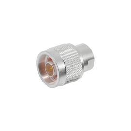 Adaptador UNIDAPT Hembra a N Macho. Plata-Oro-Teflón.
