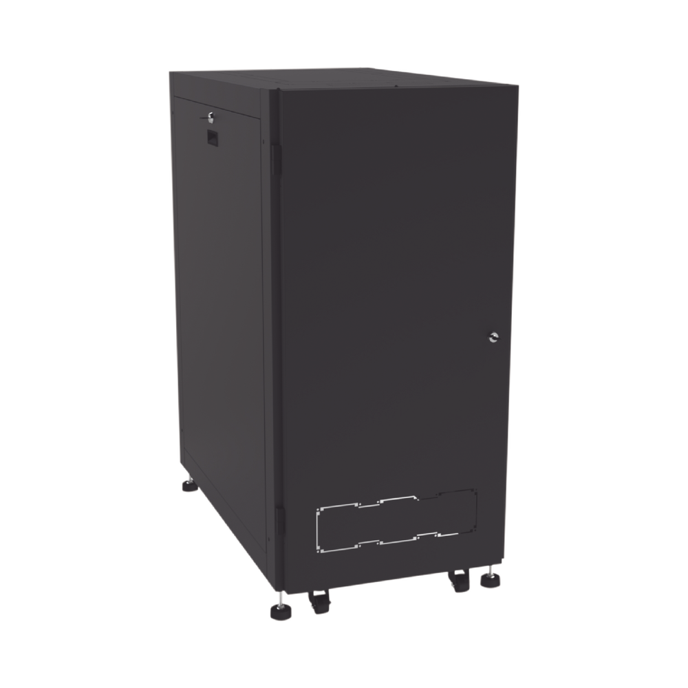 Gabinete Profesional para Telecomunicaciones de 24UR, 600 mm de Ancho x 1000 mm de Profundidad.