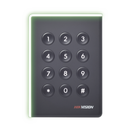 Lector de Tarjetas MIFARE y Contraseñas con LED Estético (Cambia a verde cuando apertura puerta)  / Exterior (IP65) / Wiegand o RS485 seleccionable en campo /