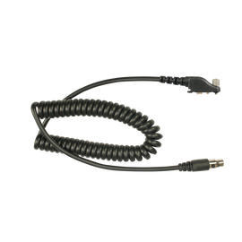 Cable resistente al fuego (UL-914), para auricular HDS-EMB con atenuación de ruido para radios Icom IC-F50/ 60/ 3161/ 4161/ 30GS/ 30GT/ 40GT/ 40GS/ 40G.