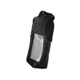 Funda de Nylon, clip metálico p/ cinto, correa-broche y visor frontal-DTMF / IC-F3161T/D, IC-F3261T/D, IC-F3360DT.
