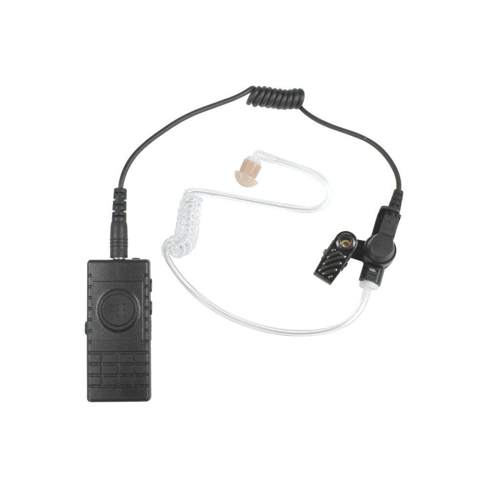 PTT inalámbrico con tubo acústico para radios Icom con Bluetooth interconstruido