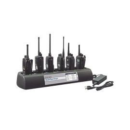 Multicargador de 6 cavidades para radios Kenwood TK3230, Pro Talk XLS.