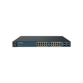 Switch PoE Administrable  de 24 Puertos Gigabit, 4 Puertos SFP, Soporta Hasta 410 W con Opción de Controlador para Serie Neutron y Enturbo.