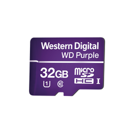 Memoria microSD de 32GB PURPLE, Especializada Para Videovigilancia, 3 VECES MAYOR DURACIÓN QUE UNA CONVENCIONAL