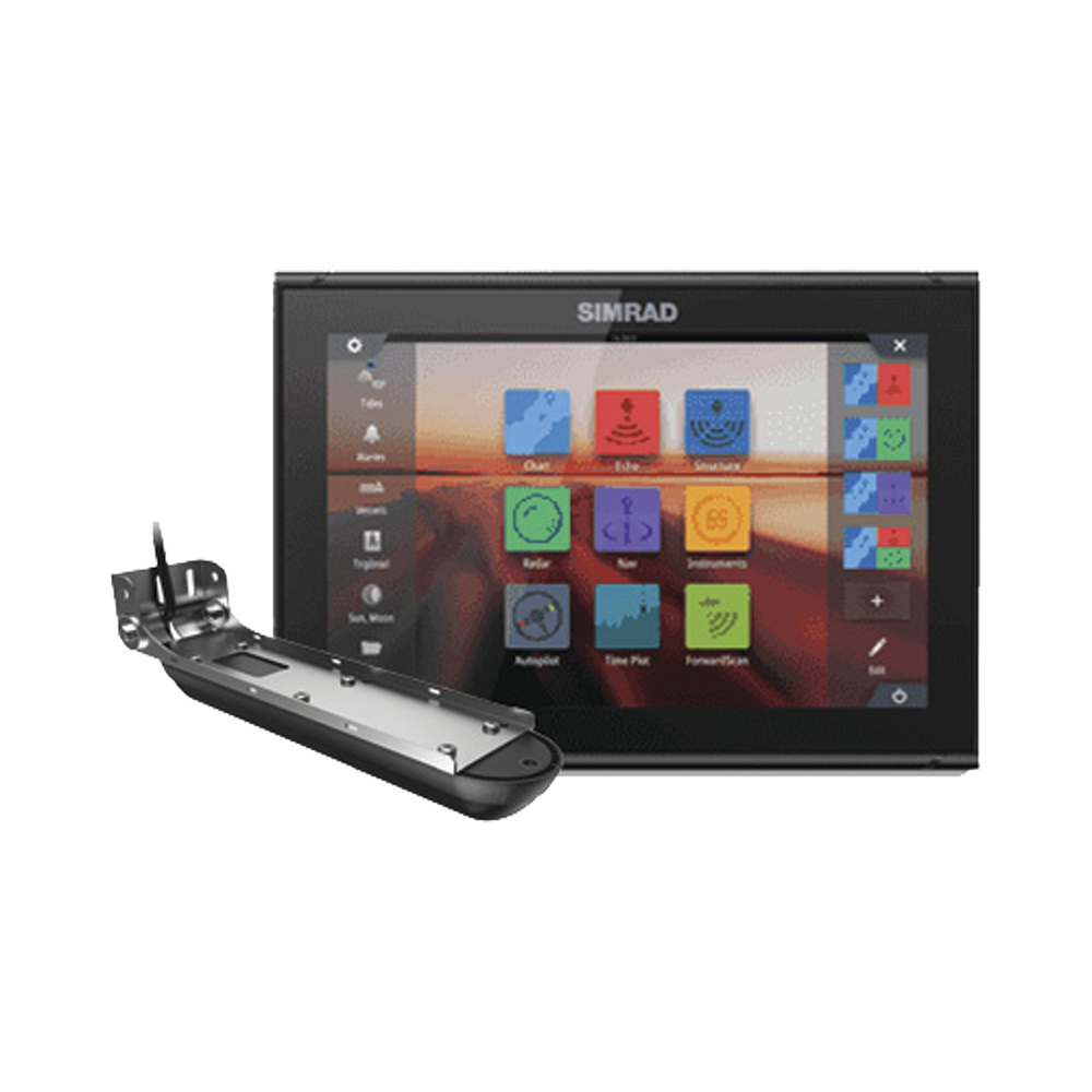 Simrad GO12 XSE Multi-function display with built in Echosounder, GPS and Wi-Fi. with Active Imaging 3 in 1