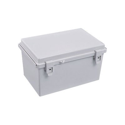Gabinete Plástico para Exterior (IP65) de 185 x 285 x 180 mm Cierre por Broche. Gabinete Plástico para Exterior (IP65) de 185 x 285 x 180 mm Cierre por Broche.