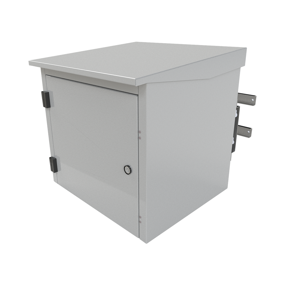 Gabinete para Exterior con Ventiladores y Termostato con Rack de 19