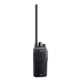Portable Digital ICOM Transceiver, Rx-Tx: 136-174MHz, type-D trunking, submersible IP67. Supplied with Battery, Belt Clip, Charger, and Antenna