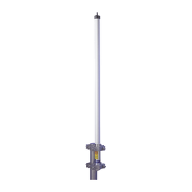Antena base UHF 470-490 MHz, Fibra de Vidrio, 9 dB de Ganancia, Serie HD para Climas Difíciles
