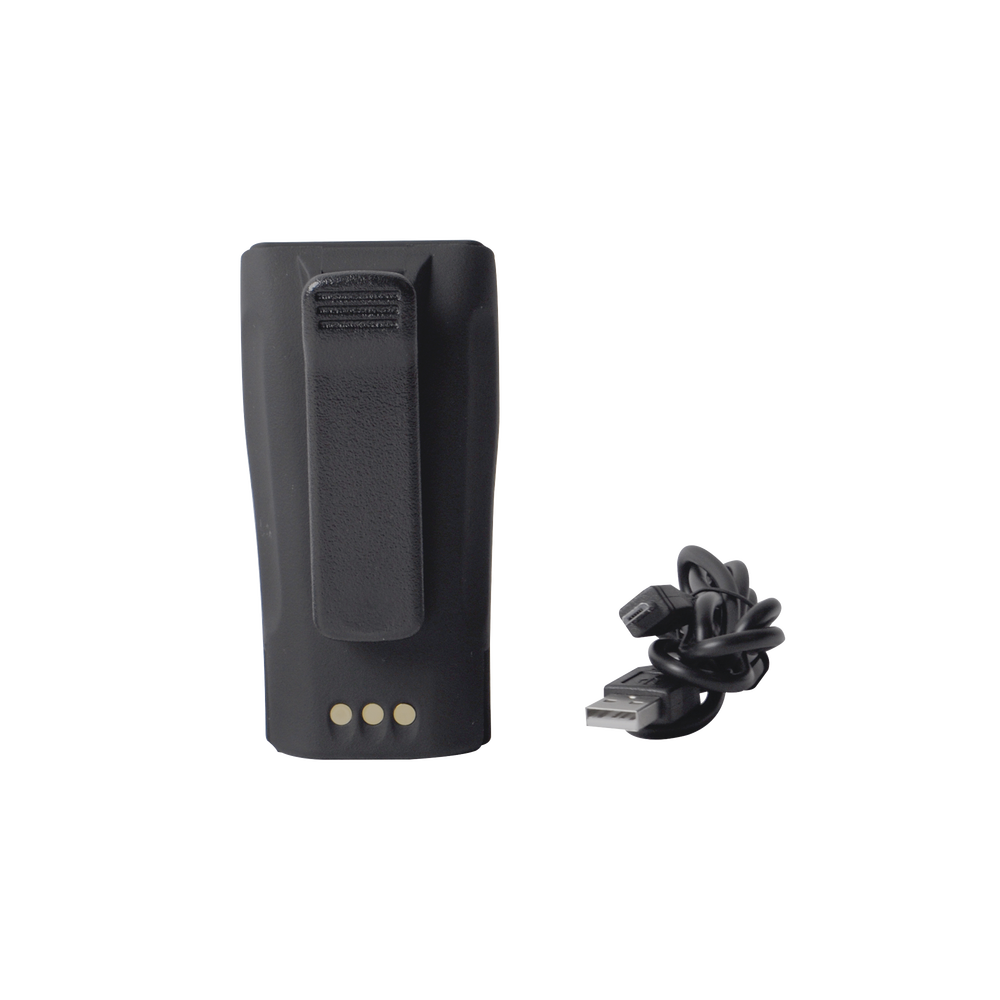 Batería con cargador USB integrado de Li-Ion 2600MAH  con clip  para radios EP450/DEP450/CP200/PR400