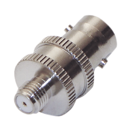 Adaptador en Línea de Conector BNC Hembra a SMA Hembra Corto / Celulares Motorola, Níquel/ Oro/ Teflón.