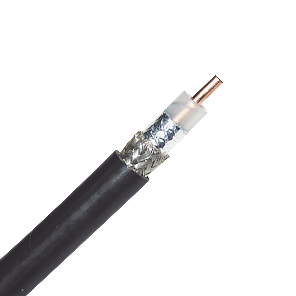 Belden Cable Duobond II Shield + 90% Tinned Copper Braid, Insulation: Polyethylene Semi-Solid