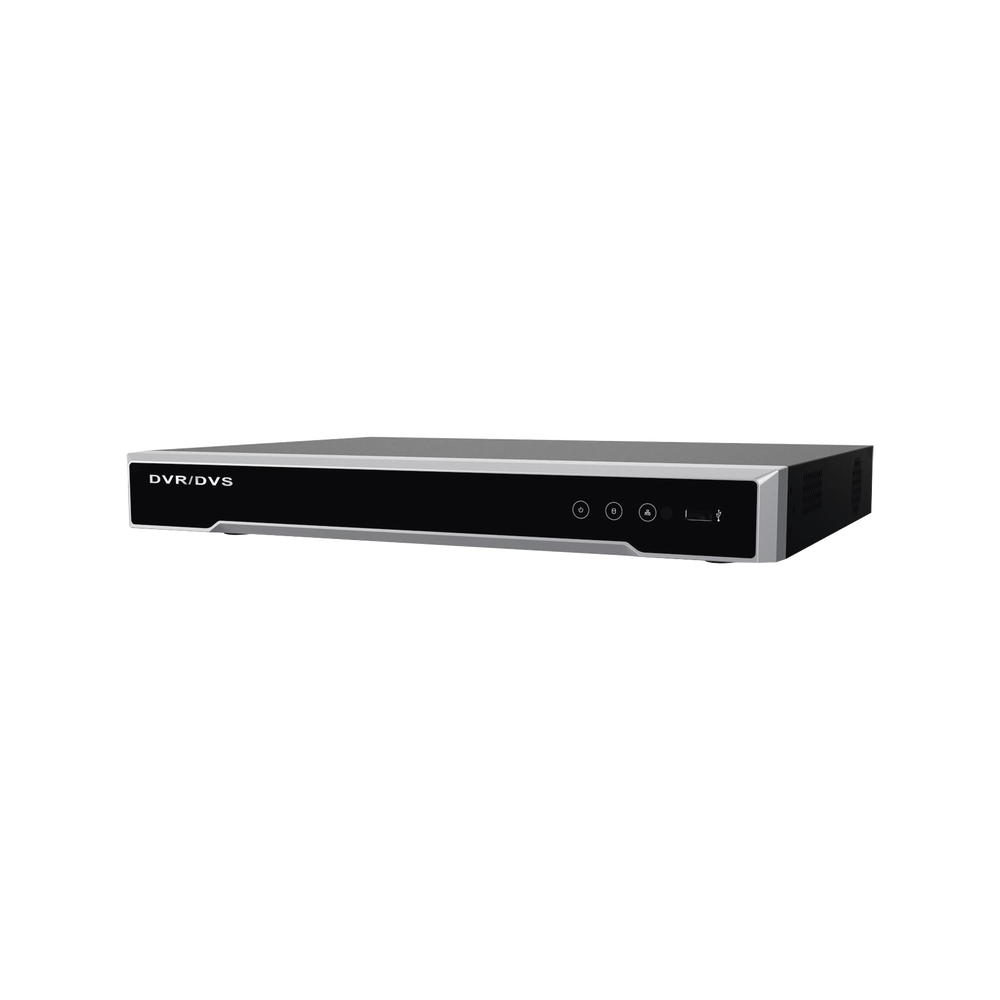 TurboHD DVR up to 4K / 8MP Recording / 32 TVI channels + 8 IP channels / 4 Hard Drive slots / 4 audio In / Alarm I/O / Video analytics