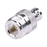 Adaptador en Línea, de Conector N Hembra a BNC Hembra, Plata/ Oro/ Teflón.